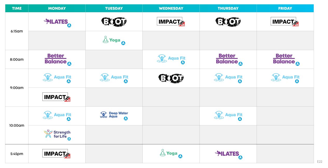 PLLC Group Fitness Timetable E22 WEB